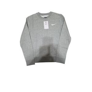 Nike Strength & Conditioning Crewneck Sweatshirt XS Gray White Logo Unisex NWT